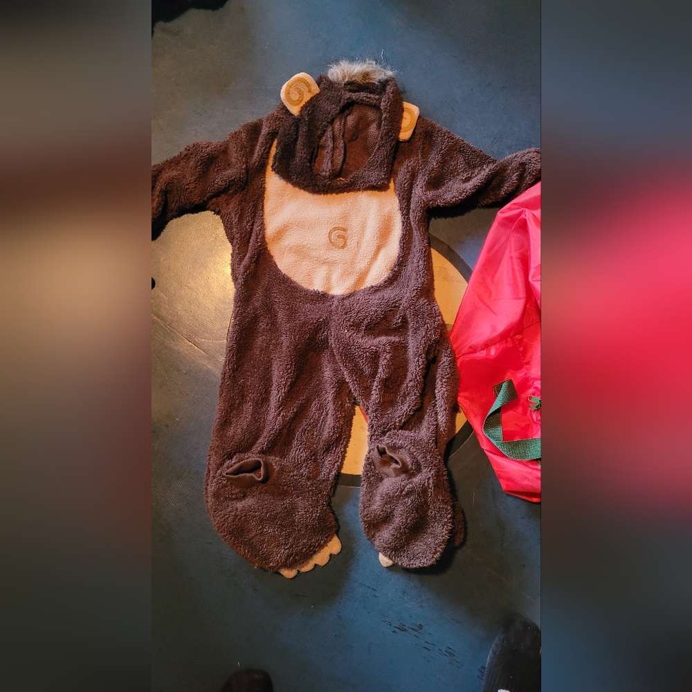 Brown Fleece Kids One Piece Costume
